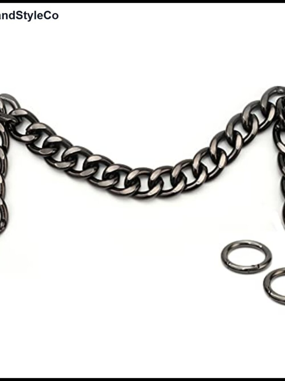 Chunky Heavy Aluminum Purse Handle Bag Chain Strap Replacement DIY 23 Inch